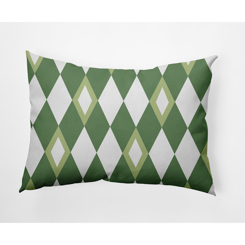 Housse et insert de coussin Harlequin, Vert