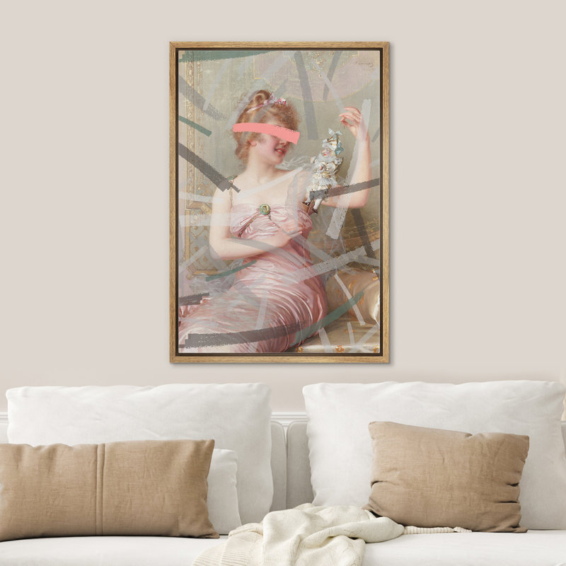 "Portrait de filles victoriennes", Cadre naturel flottant, H 36 po x l 24 po