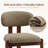 Upholstered Solid Wood Dining Chair with Ergonomic Padded Backrest-1970931556