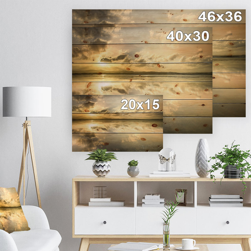 « incroyable foreshore reserve reflection »-reproduction de photo, H 15 po x l 20 po x P 1 po, Bois