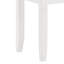 Tabouret de coiffeuse blanc avec siège rembourré