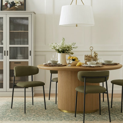 Chaise de salle à manger rembourrée Klajus