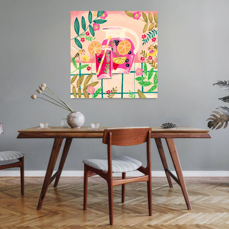 Art mural Sangria Summer, H 32 po x l 32 po