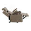 Fauteuil inclinable électrique Aire en cuir de chameau avec porte-gobelet
