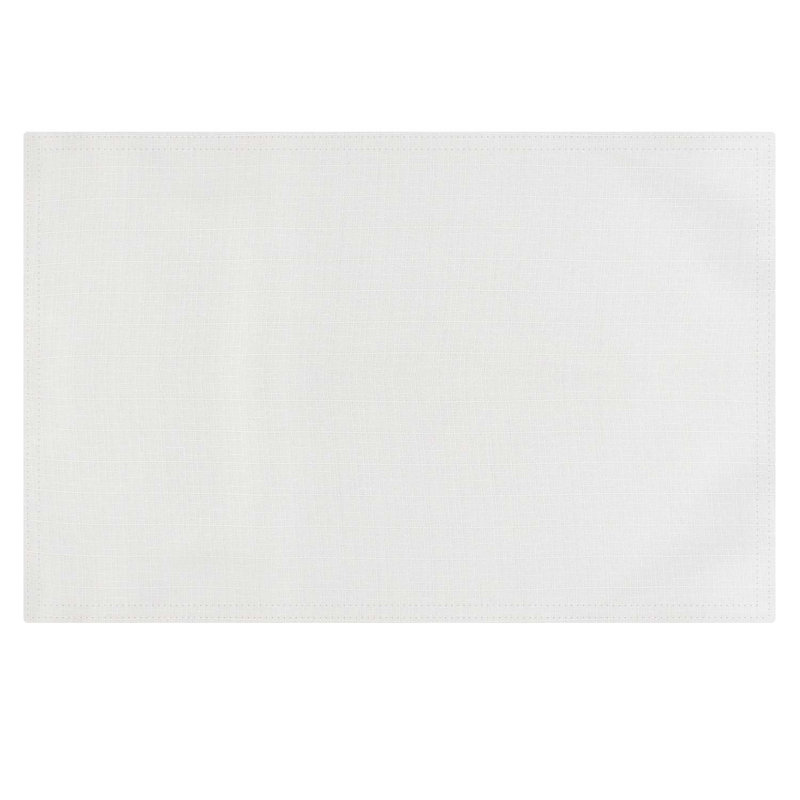 Napperon simple 18 po, Blanc