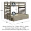 Lit superposé standard en bois massif 2 tiroirs Huseman par Lark Manor ™-1034213555