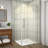 Avalux GS 34 in. W x 30 in. D x 72 in. H Frameless Shower Enclosure, Clear Glass-97234299