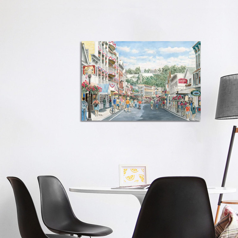 Main St., Mackinac Island by Stanton Manolakas - Wrapped Canvas Print, 101.6 cm H x 66.04 cm W x 3.175 cm D