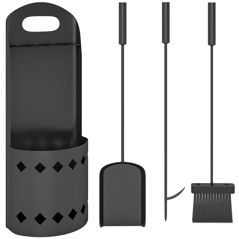 Metal Fireplace Tool Set