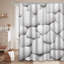 Rideau de douche blanc avec 12 crochets-1626838543