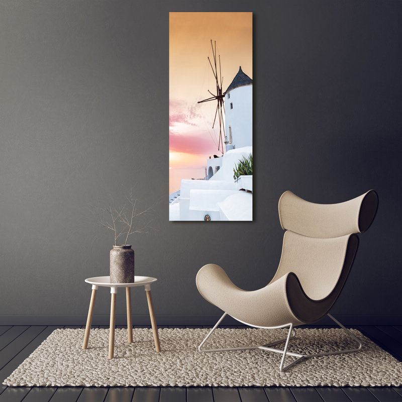 Santorini Greece - Wrapped Canvas Print