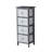 Rilana Fully Assembled 4 Drawer Grey and White Chest Storage Unit