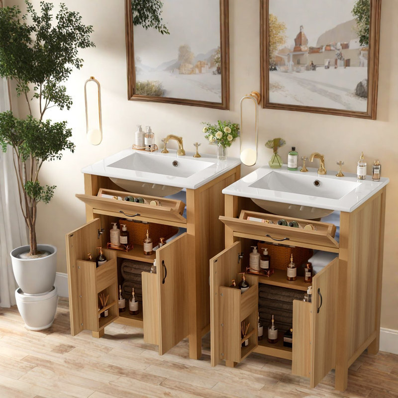 Freestanding Standard With Ceramic Top
