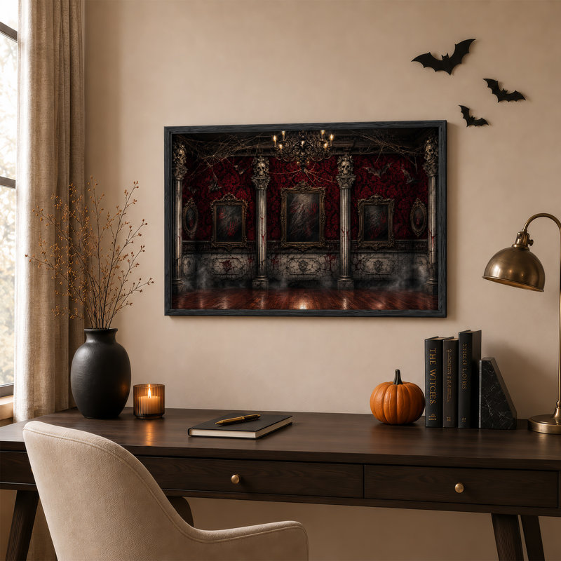 Haunted Gothic Room, H 32 po x l 48 po