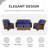 Divyanka 5 Piece Seating Group With Cushions-1241025103