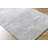 Rectangle Jean-Paul Striped Machine Woven Polyester Area Rug in White/Gray-486248866