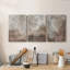 Fresco Collage I - Ensemble de 3 toiles tendues-372960362