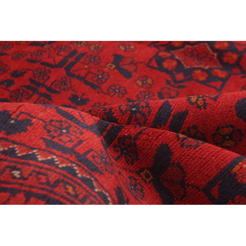 Oddvar One-of-a-Kind 5'10" X 7'9" New Age Wool Area Rug in Dark Red