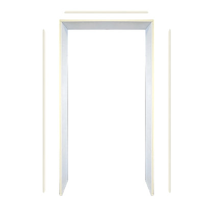 Jamb Kit Primed White Pine with Two Jambs, One Header and Three Ogee WM947 Door Stops