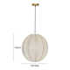 Polaris Single Light Cotton Pendant