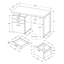Bureau d'ordinateur moderne de 48 pouces avec installation réversible et tiroirs de rangement pour l'efficacité du bureau à domicile.