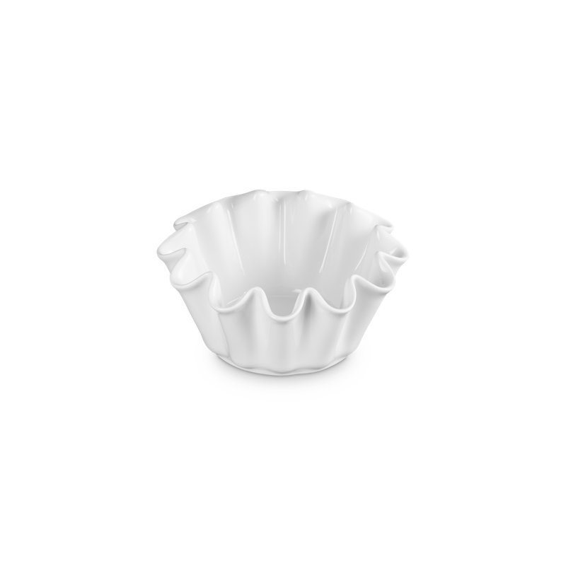 Le Creuset Stoneware Ruffle Brioche Baker, 1.4 Qt. - White