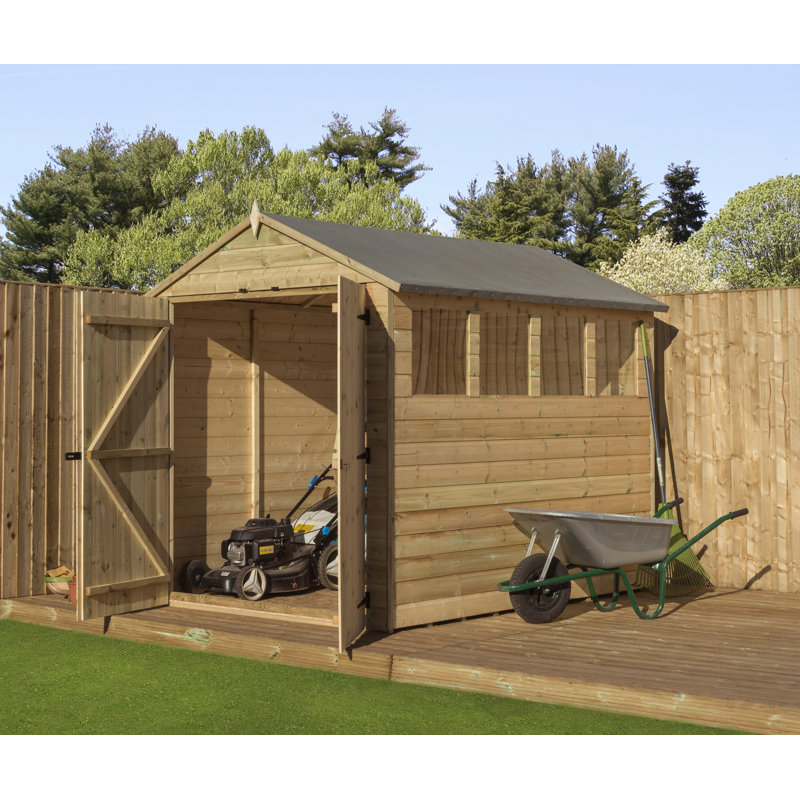 Premier Apex 6 Ft. W x 8 Ft. D Shiplap Wooden Shed