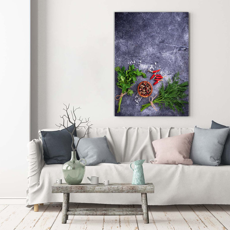 Herbs And Spices - Wrapped Canvas Print