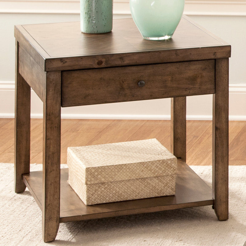 Table de bout avec rangement Bleckley