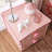 Charming Wooden Nightstand With Heart-Shaped Drawer Pulls And Delicate Accents, Perfect For A Princess Room.