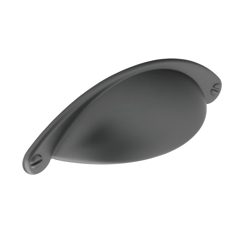 Bayviewpark 6.4 cm Center to Center Cup/Bin Pull, Black Satin