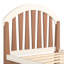 Lit plateforme simple avec tiroir de rangement, cadre de lit simple en bois avec tête de lit ronde, sommier non requis, beige et naturel-133471081-133471082