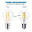 6-Pack 8W B22 LED Filament Bulbs