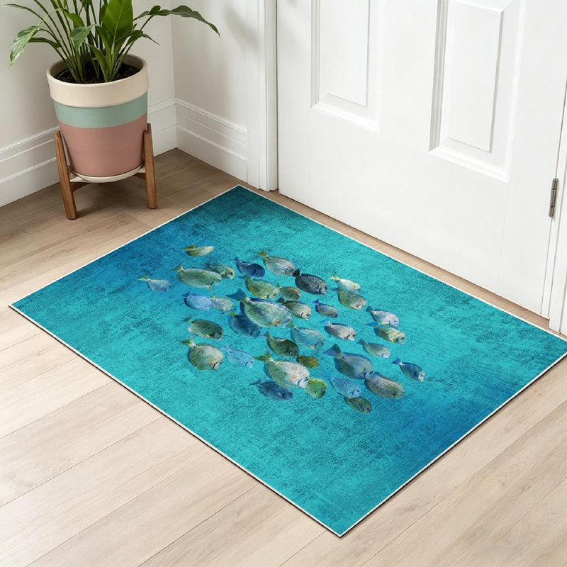 Tapis d'intérieur lavable à la machine Clear Ocean