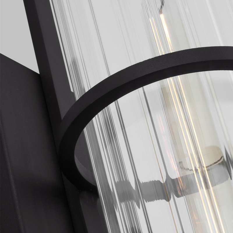Blesse Wall Light, Black, 24" H x 6.13" W x 6.13" D