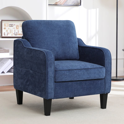 Chaises d'appoint Mid-Century avec coussins amovibles