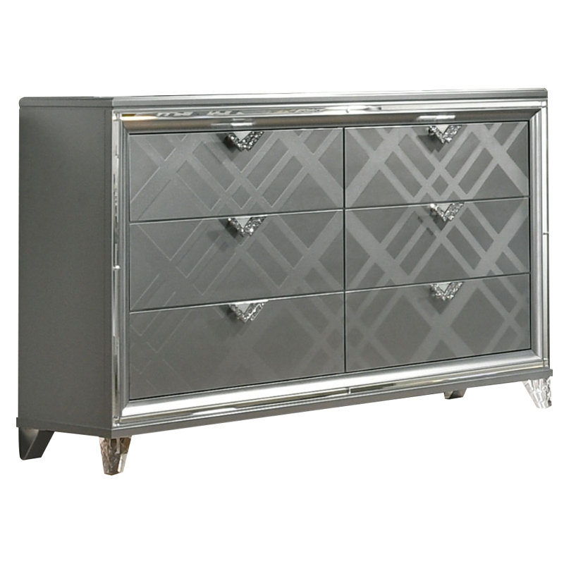 Commode double 6 tiroirs 17,75 po Karnit