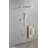 Shower System With Shower Head, Hand Shower, Slide Bar,, Shower Arm, Hose, Valve Trim, And Lever Handles
