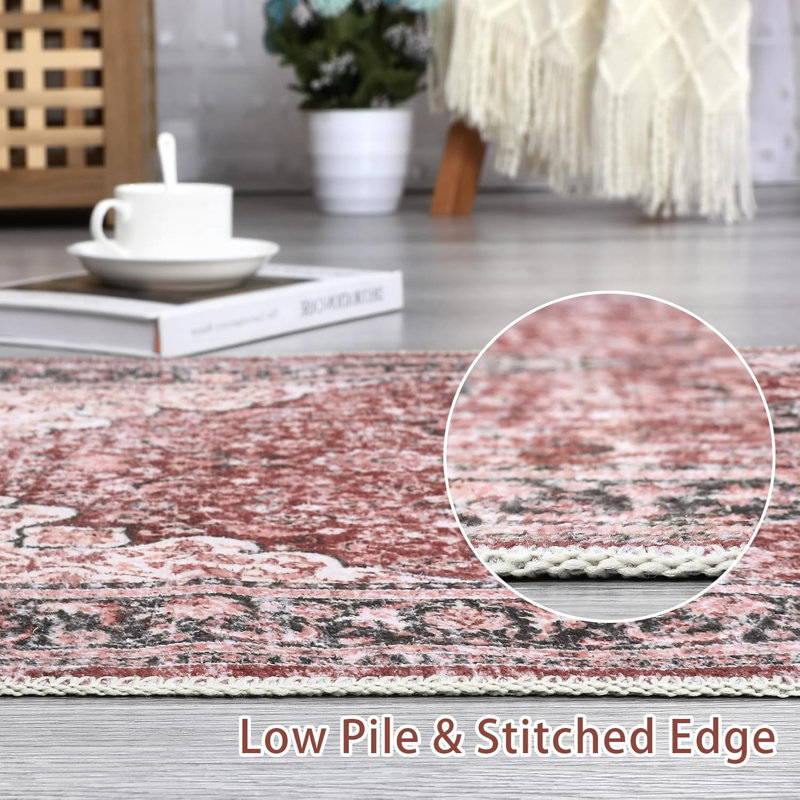 Tapis de couloir 2 x 6 po Vintage, Rectangle 9 pi x 12 pi