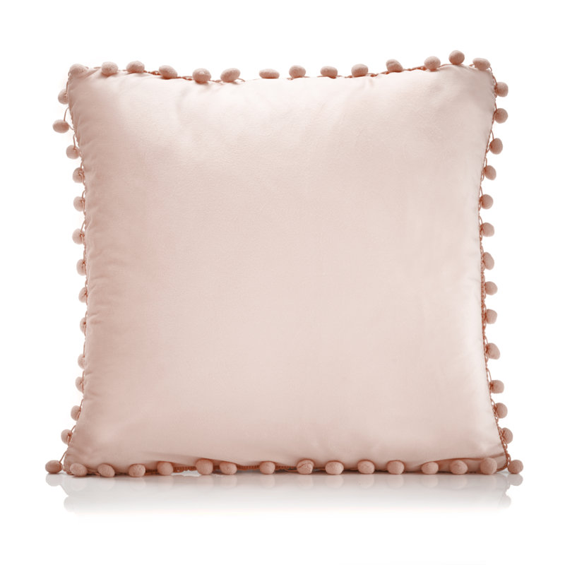 Kaiya Square Scatter Cushion Cushion Cover, Dusky Pink