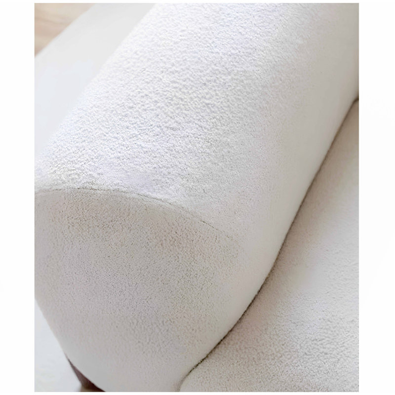 Lit moelleux moderne en bois d'agneau minimaliste