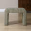 Banc cascade rembourré en polyester vert et brun clair H 18 po x P 15 po x l 24 po