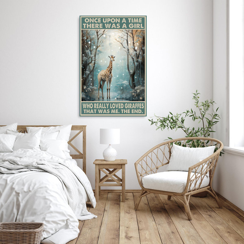 «Who Really Love Giraffe», impression sur toile, H 36 po x l 24 po x P 1,25 po