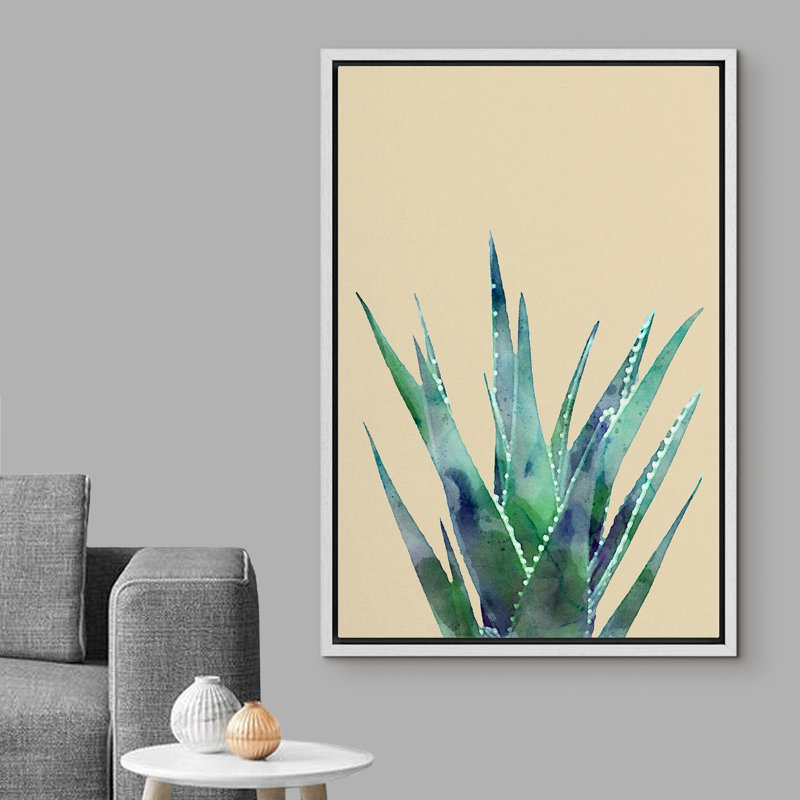 Peinture sur toile, cadre flottant, H 24 po x l 36 po x P 1,5 po, Blanc