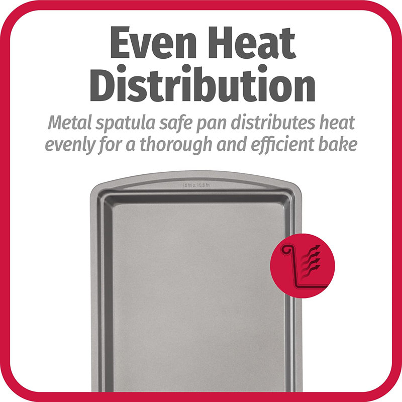 15" x 10.5" Nonstick Carbon Steel Baking Pan with Rack