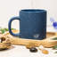 Silipint: Tasse à café 16 oz: paquet de 2 - bleu moucheté - gobelets incassables en silicone