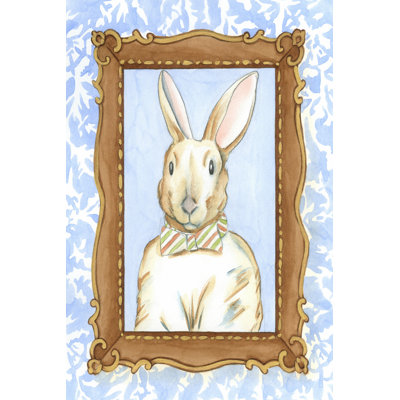 Teachers Pet Rabbit by Chariklia Zarris - Wrapped Canvas Rectangle Print