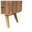 T-bar Ridged Chest, 3-Drawers, Light Brown