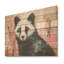 «Playful Black Skunk On» - animal Skunk sur bois-96565168