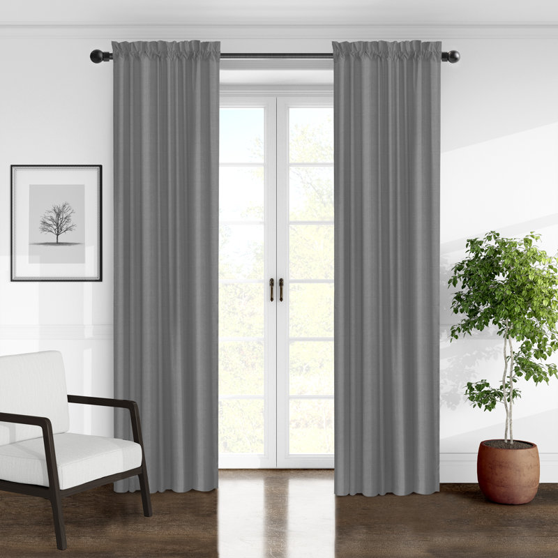 Elsie Linen Look, 50"W x 132"L, Shadow